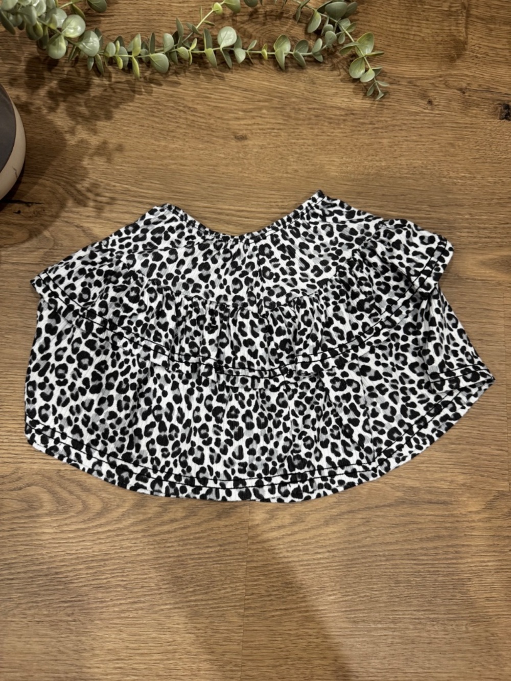 Dori Creations Girls Size 6X Leopard Print Ruffle Skater Skirt